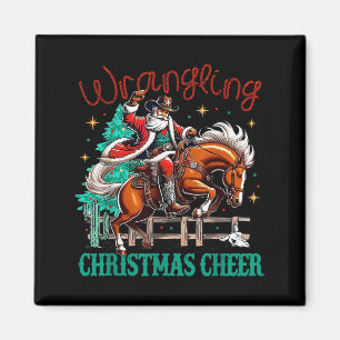 Western-Weihnachts-Wrangler-Weihnachtsstimmung-Cow Magnet