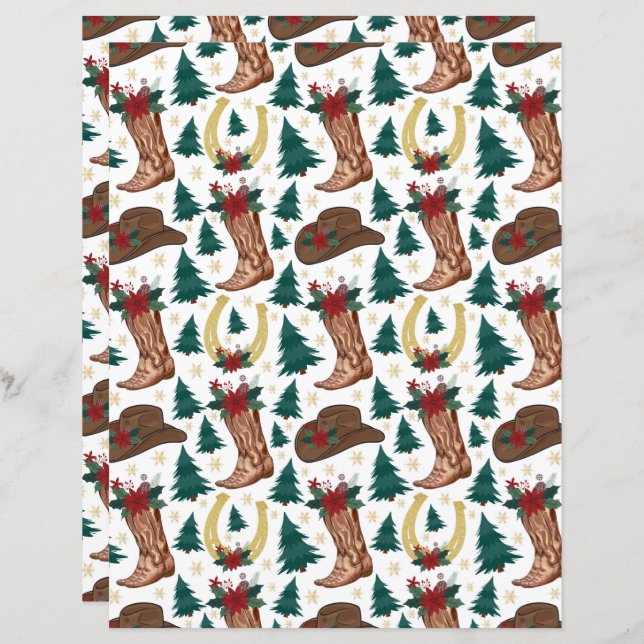 Western Weihnachtsbuch Weißbuch (Vorne/Hinten)