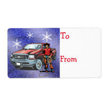 Western Weihnachtsgeschenke Tags Etiketten