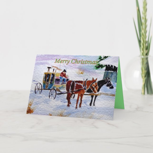 Western Weihnachtskarte Feiertagskarte (Vorderseite)