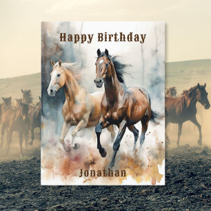 Western Wild Horse Postkarte