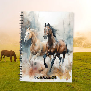 Western Wild Horse Spiral Notebook Notizblock