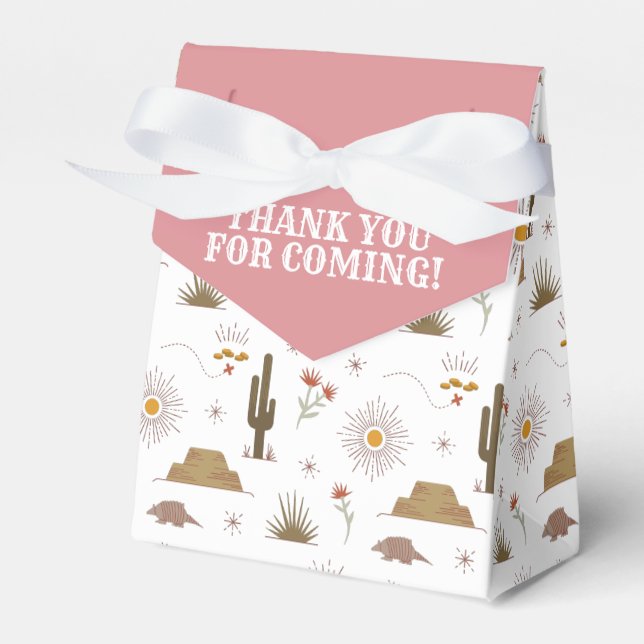 Western Wild West Cowgirl Birthday Party Geschenkschachtel (Vorderseite)