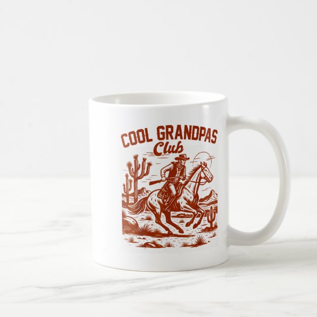 Western Wild West Grandpa Papa Cool Grandpas Club  Kaffeetasse (Rechts)