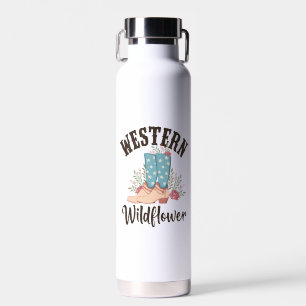 Western Wildblume Trinkflasche