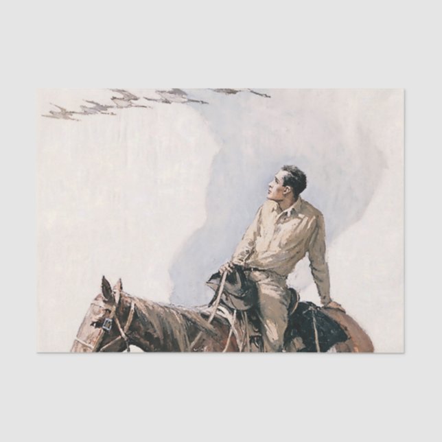 Western "Wilde Gänse" Art von WHD Koerner Seidenpapier (Vorderseite)