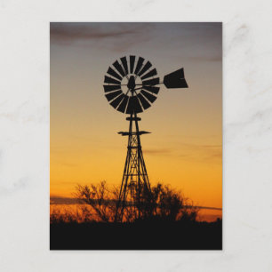 Western Windmill Postkarte
