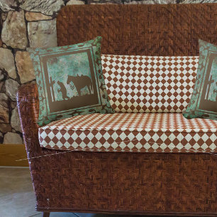 Western Wohngestaltung Cowboy Gebet Kissen