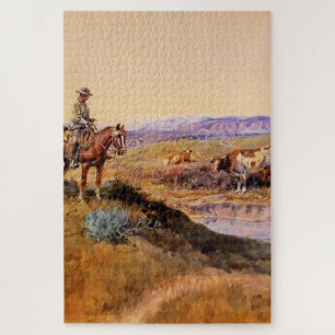 Western "Work Over" Art von Charles M Russell Puzzle