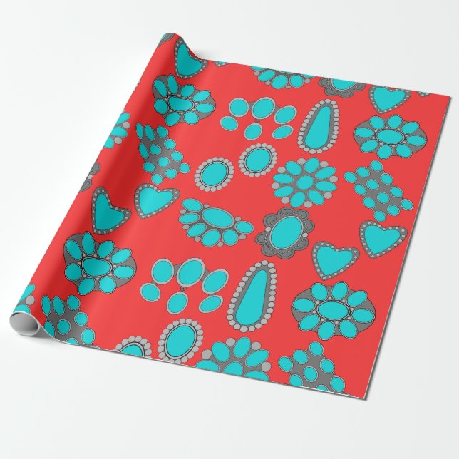 Western Wrapping Paper Geschenkpapier (Ungerollt)