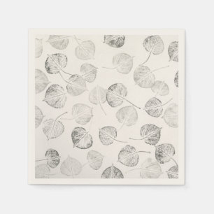 Westernaspen-Blatt-Drucke Serviette