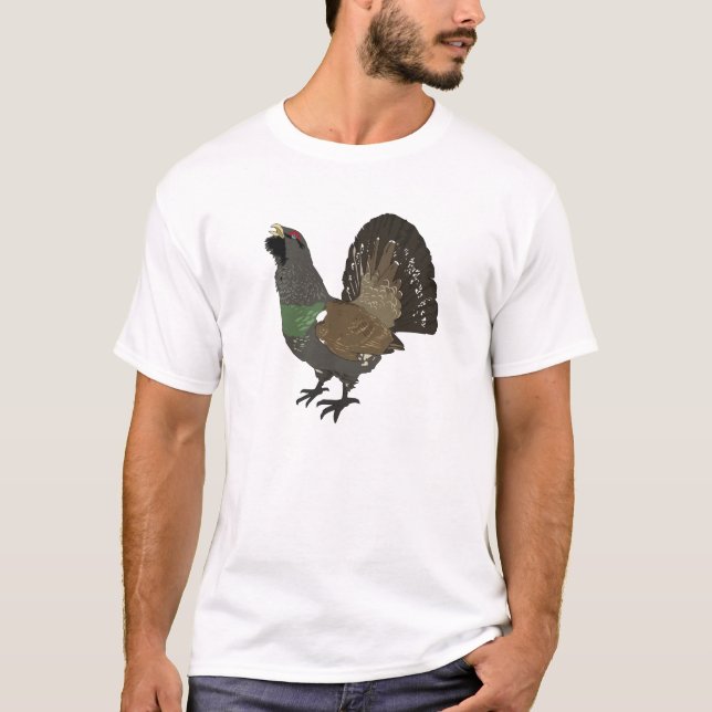 Westernauerhuhn (Vogel) T-Shirt (Vorderseite)