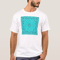 Westernbandana-Schal-Druck lt-Turquoise Paisley