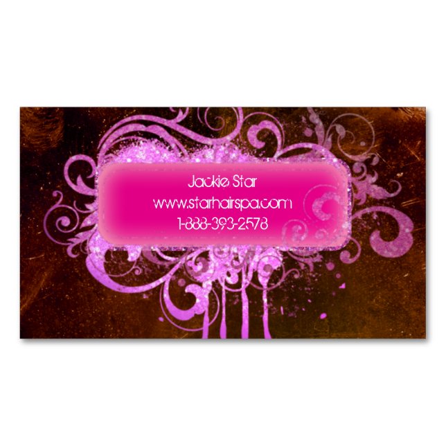 Westerngrunge-Vintages Magnetische Visitenkarte (Vorderseite)