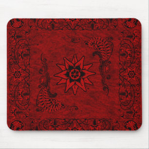 WesternVintager roter Bandana Mousepad