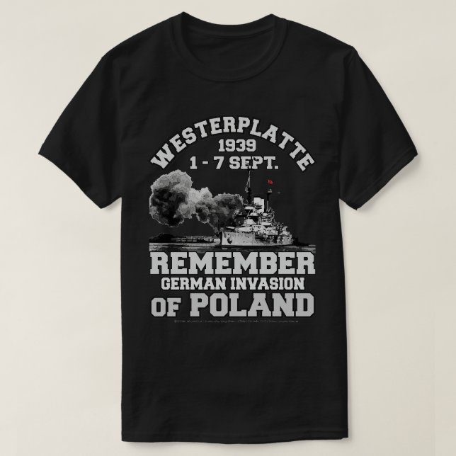 Westerplatte 1939 Polen T-Shirt (Design vorne)