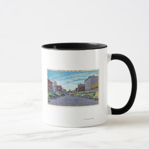 Westerste Straßen-Geschäfts-Abschnitt-Szene Tasse