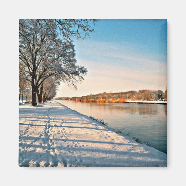 Westfalen Deutschland Winterlandschaft Magnet (Vorne)