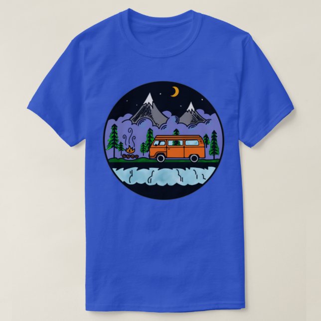 Westfalia campervan Camping T-Shirt (Design vorne)