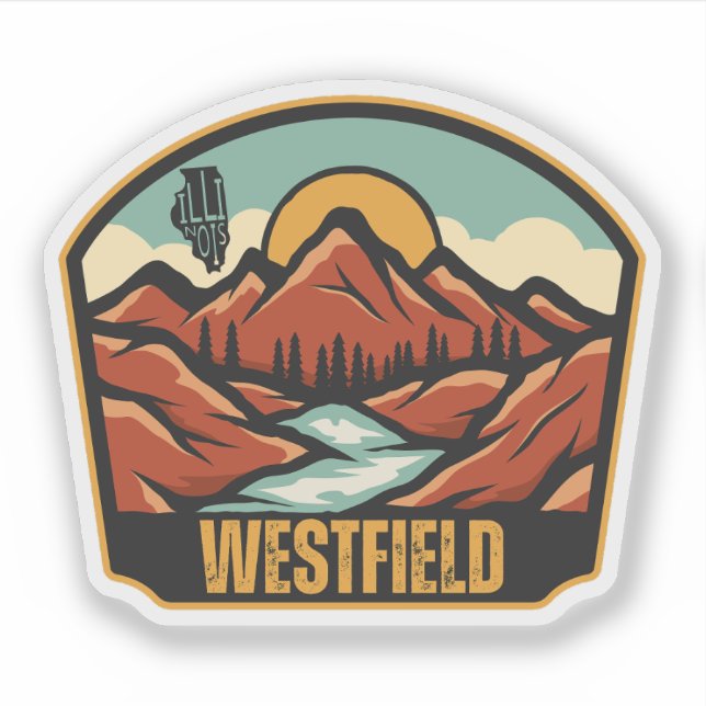 Westfield, Illinois Aufkleber (Vorderseite)