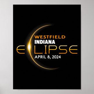 Westfield Indiana Total Solar Eclipse 2024 Poster