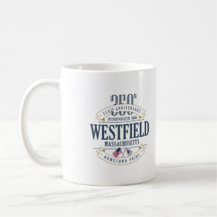 Westfield, Mass., 350. Jahrestags-Kaffee-Tasse Kaffeetasse