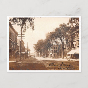 Westfield NJ, New Jersey, Elm St Ansicht, Vintage Postkarte