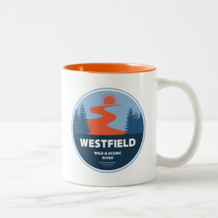Westfield Wild and Landschaftlich River Massachuse Zweifarbige Tasse