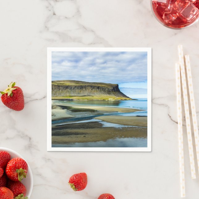 Westfjordanland, Island Serviette (Beispiel)