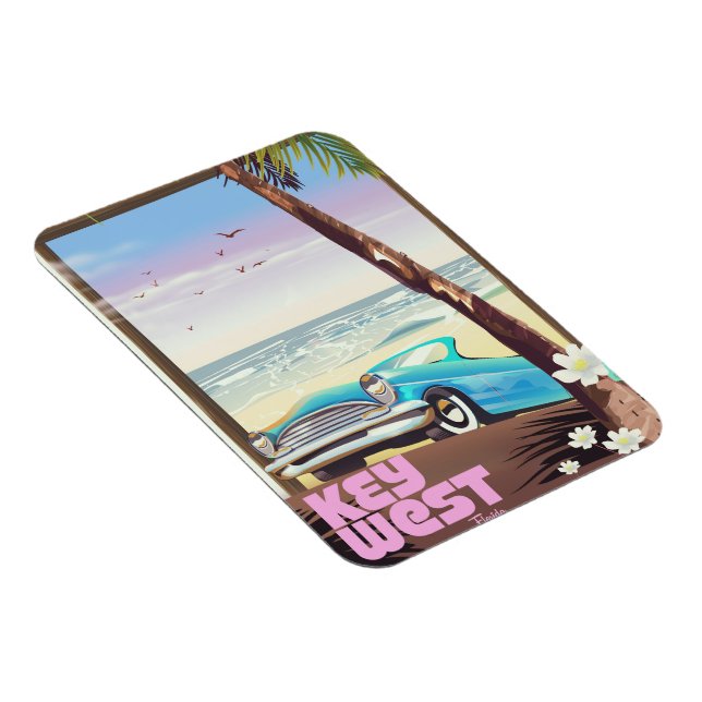 Westflorida Vintage Reiseplakat Magnet (Rechte Seite)
