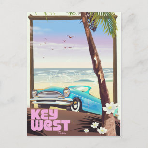 Westflorida Vintage Reiseplakat Postkarte