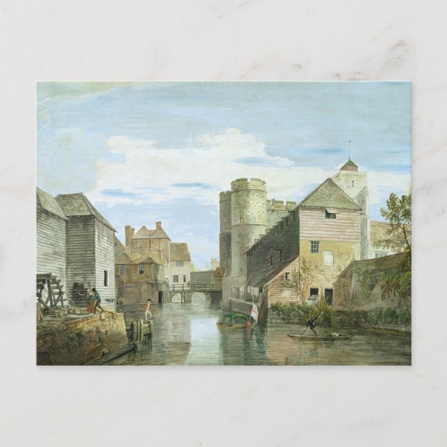 Westgate, Canterbury (Farbe des Körpers auf Papier Postkarte (Vorderseite)
