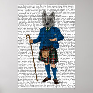 Westhochland Terrier im Kilt Poster