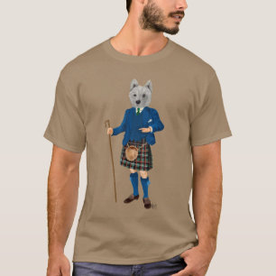 Westhochland Terrier in Kilt 2 T-Shirt