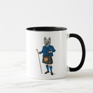 Westhochland Terrier in Kilt 3 Tasse