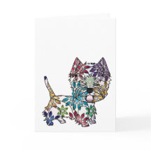 Westhochland-weißes Terrier-Gruß-Karte