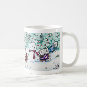 Westhochland-weißes Terrier-Schneemann Kaffeetasse