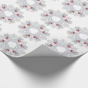 Westie Angel Schneeflocke Geschenkpapier