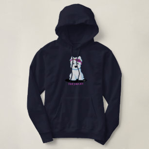 Westie Blüte Hoodie