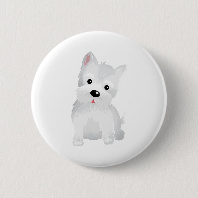 Westie Button (Vorderseite)