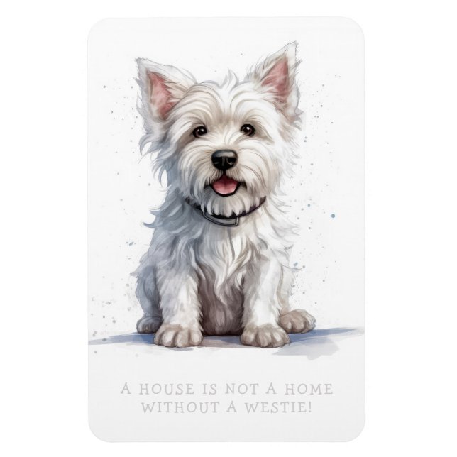Westie Cheeky Niedlich Adorable Magnet (Vertikal)