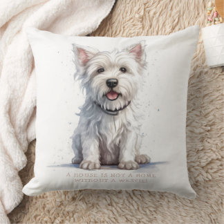 Westie Cheeky Niedlich Personalisiert Kissen