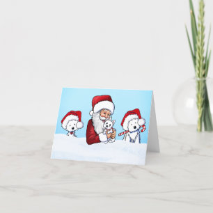 Westie Christmas Card Feiertagskarte