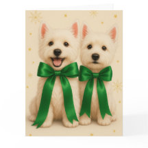 Westie Christmas Card