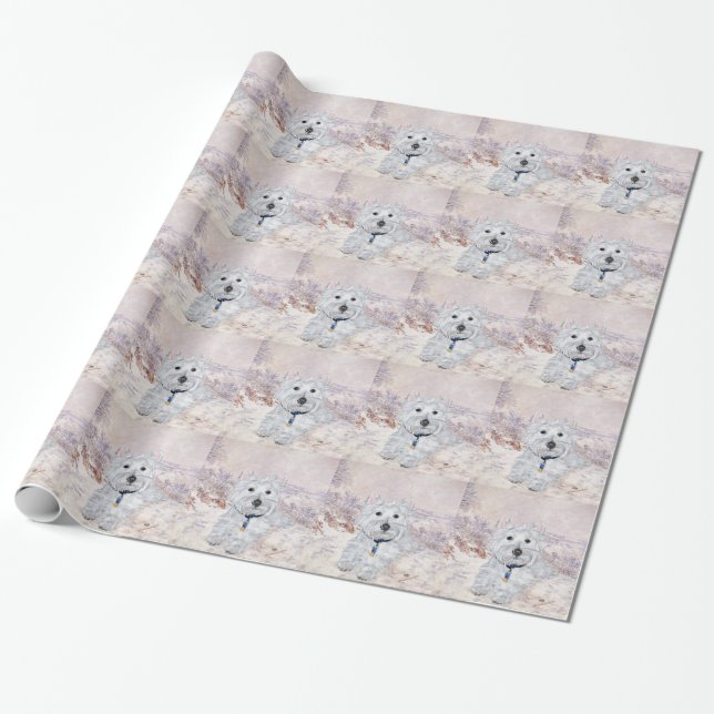 Westie Christmas Cheer Geschenkpapier (Ungerollt)