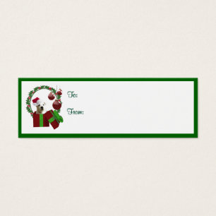 Westie Christmas wünscht Gift Tags