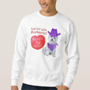 Westie Cowboy Valentine Sweatshirt