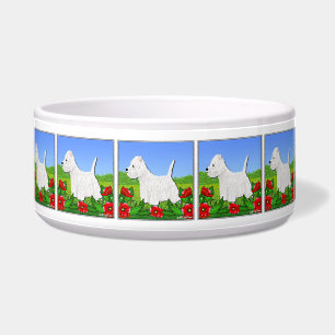 Westie Dog Bowl mit West Highland White Terriers Napf