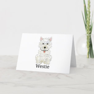 Westie Dog Feiertagskarte