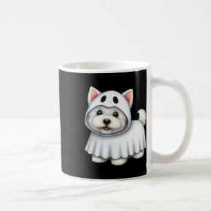 Westie Dog Halloween Kostüm Ghost West Terrier Kaffeetasse